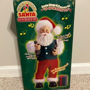 Rock-A-Long Santa UP ON THE HOUSE TOP